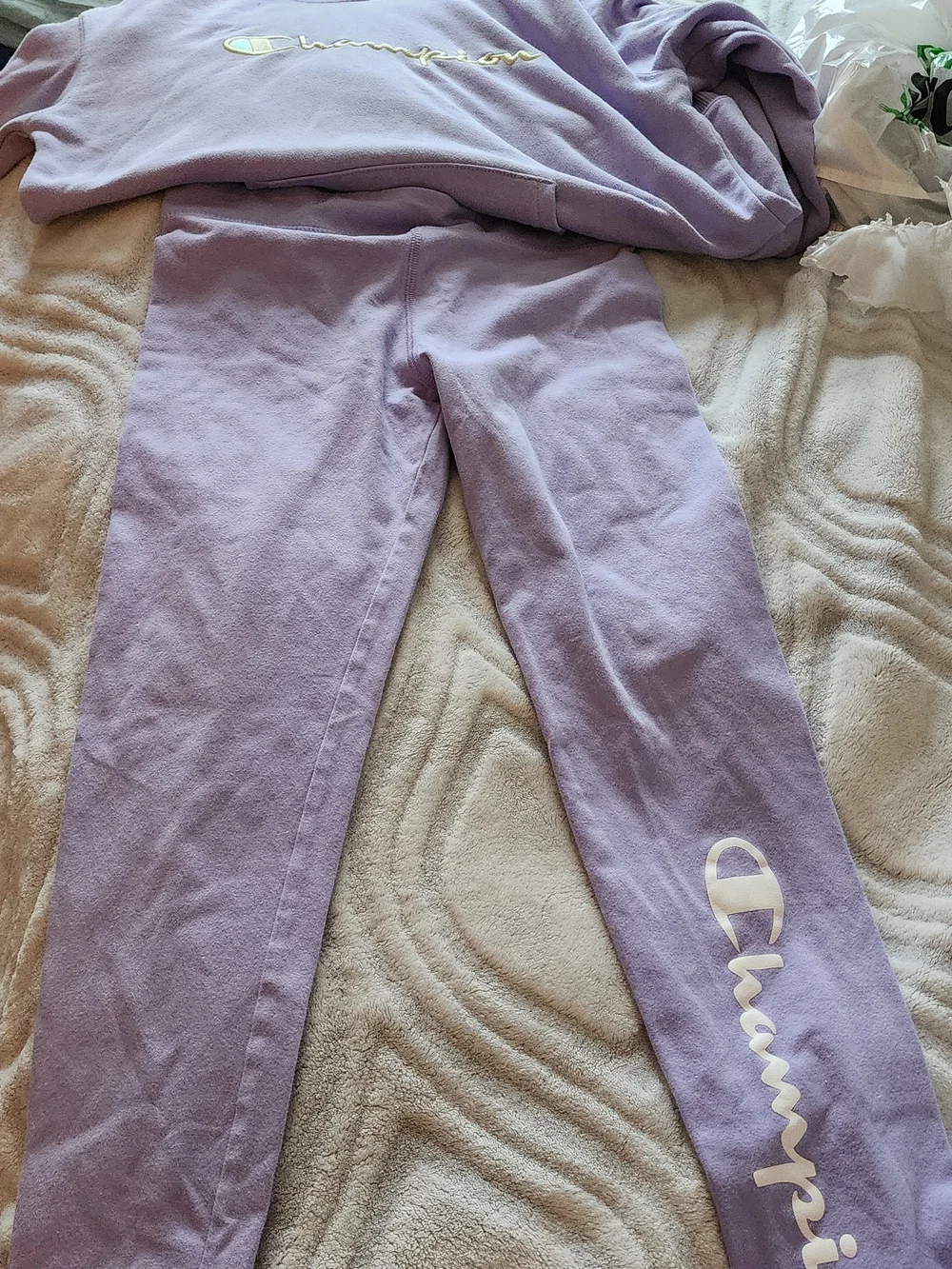 Champion Kids Lavender Pullover Hoodie One-Piece